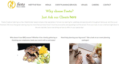 Desktop Screenshot of fiestacreativecatering.com